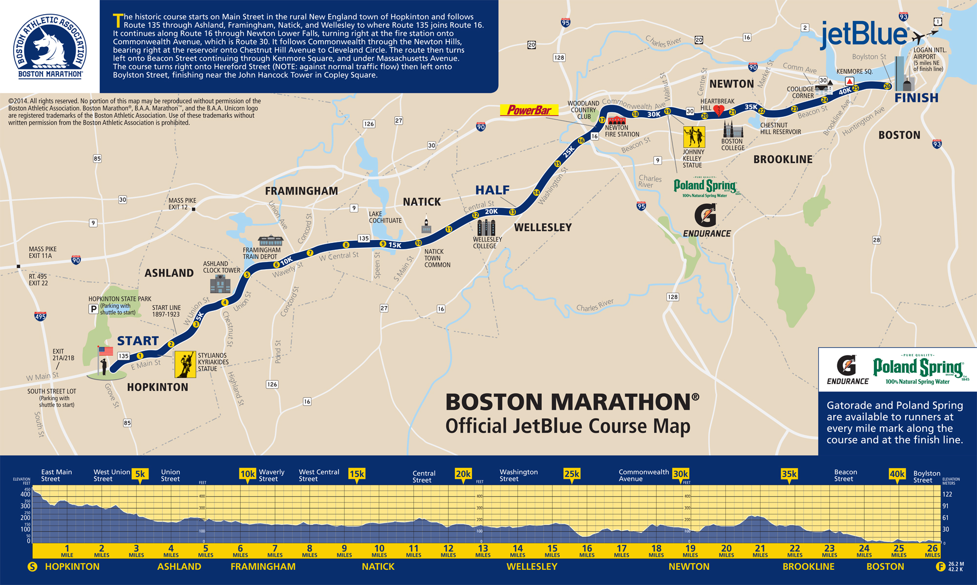 mapa maraton de boston