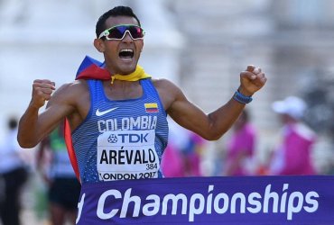Eider Arévalo campeón mundial de marcha 20 km en Londres 2017