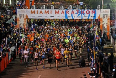 Más de 21000 atletas corrieron la Maratón de Miami 2018