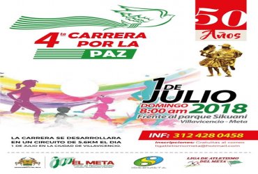 Villavicencio correrá por la Paz el próximo domingo