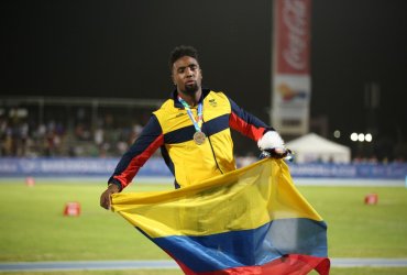 Mauricio Ortega le entrega el primer oro a Colombia en el atletismo en Barranquilla