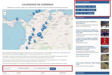 Colombia Corre ahora con nuevo Calendario de Carreras
