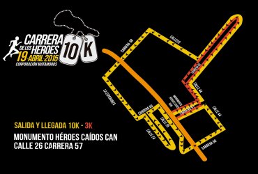 Recorrido Carrera de los Héroes 2015 en Bogotá